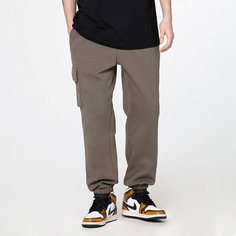 Брюки карго STREET BEAT Jogger Cargo Fleece, размер L, коричневый