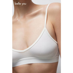 Бюстгальтер belle you RIBBED COTTON, размер M, белый
