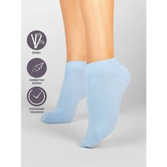 Носки Just Socks Носки хлопок, размер 23-25, голубой