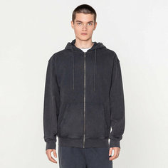 Худи STREET BEAT Hoodie Washed Full Zip French Terry, размер XXL, , темно-серый меланж