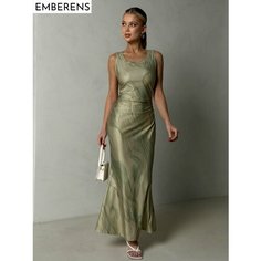 Платье EMBERENS Весна-лето 2025, размер L, хаки