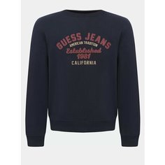 Свитшот GUESS, размер XXL, , темно-синий