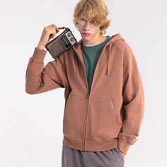 Худи STREET BEAT Hoodie Reglan Full Zip French Terry, размер XXL, , коричневый
