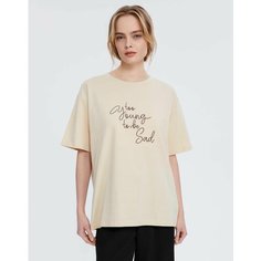 Футболка Gloria Jeans, размер XS (38-40), бежевый