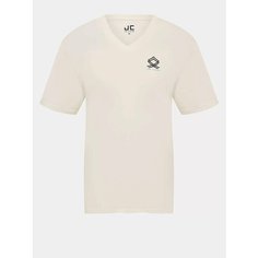 Футболка JUST CLOTHES, размер S, молочный