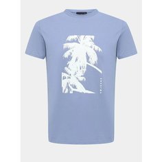 Футболка Alessandro Manzoni Jeans, размер 48, голубой