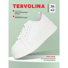 Кроссовки TERVOLINA, полнота 6 (RU)/ на среднюю стопу, размер 36, белый
