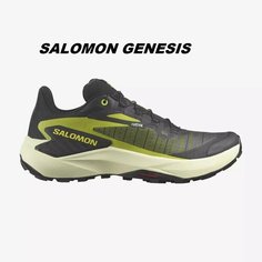 Кроссовки Salomon Genesis, полнота D, размер UK 10; EUR 44 2/3; USA 10,5; 28,5 см; RU 43*, черный