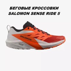 Кроссовки Salomon SENSE RIDE 5, полнота D, размер UK 10,5; EUR 45 1/3; USA 11; 29 см; RU 44*, оранжевый