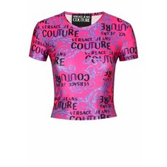 Футболка Versace Jeans Couture, размер 40, рoзовый
