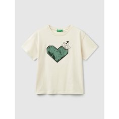 Футболка UNITED COLORS OF BENETTON, размер KL, бежевый