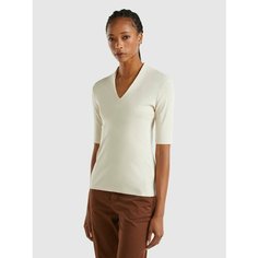 Футболка UNITED COLORS OF BENETTON, размер XS, бежевый