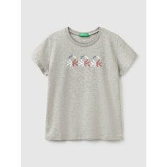 Футболка UNITED COLORS OF BENETTON, размер XL, серый