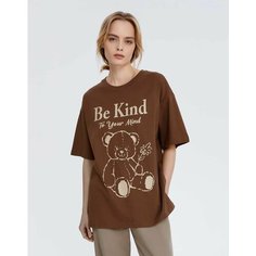 Футболка Gloria Jeans, размер L-XL (48-54), коричневый