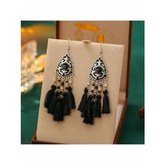 Серьги, серебристый/черный be Self True Jewel