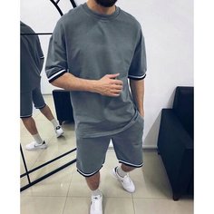 Костюм спортивный , размер 52, графит Нет бренда