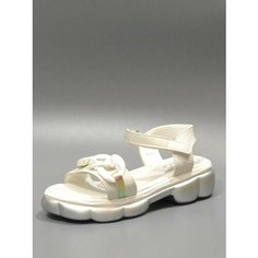 Босоножки B&G, размер 35, серебристый/белый BG®