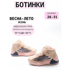 Ботинки Капитошка, размер 28, розовый