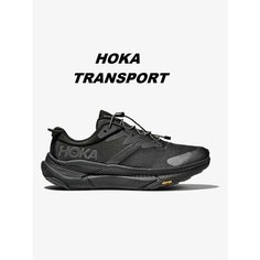 Кроссовки HOKA ONE ONE Transport, полнота D, размер UK 7.5; EUR 41 1/3; USA 8; 26 см; RU 40*, чернвый