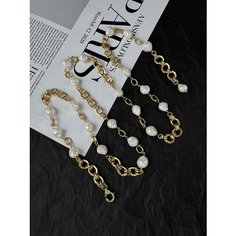 Колье Only Bijou, 10 шт., длина 105 см, Позолота