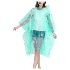 Плащ-дождевик Perfecto Linea, размер oversize, зелeный