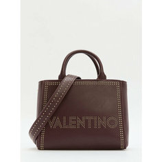 Сумка тоут Valentino, винный