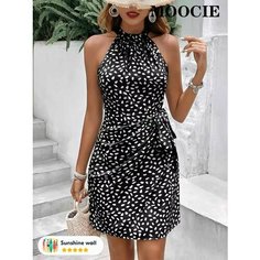Платье MOOCIE Весна-лето 2024, размер M, черный