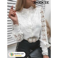 Блуза MOOCIE Базовая коллекция, размер L, белый