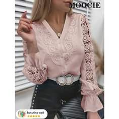 Блуза MOOCIE Базовая коллекция, размер S, розовый