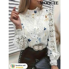 Блуза MOOCIE Базовая коллекция, размер L, белый