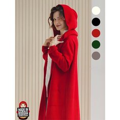 Кардиган Стильный Шов, размер ONE SIZE, , красный