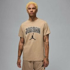 Футболка спортивная NIKE Jordan Brand City 88 Crew T-shirt, размер S, зеленый/черный
