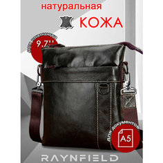 Сумка планшет RAYNFIELD, фактура гладкая, dark coffee
