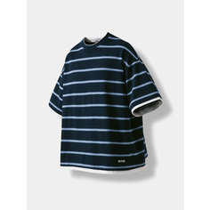 Футболка ANGLAN Stripe Layering, размер One size, navy