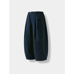 Брюки ANGLAN Twill Tuck Belt, размер One size, navy