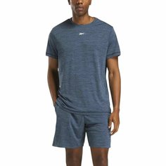 Футболка спортивная Reebok Id Train Melange Tech Tee, размер XS INT, синий