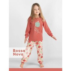 Пижама Bossa Nova, размер р.34 /122-128/, красный/зеленый