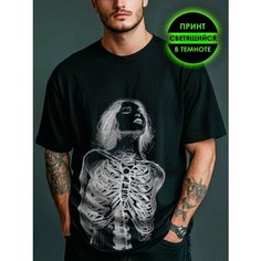 Футболка Romax Tex Оверсайз, размер XS(44-46), черный