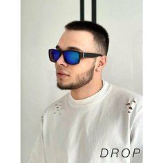 Солнцезащитные очки , черный/синий/фиолетовый Нет бренда