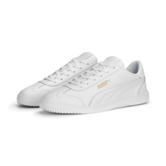 Кеды PUMA Club 5v5, размер 7,5 UK, белый/золотой
