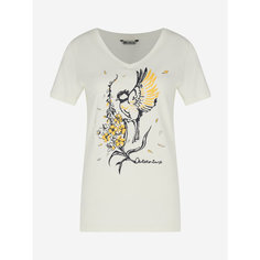Футболка спортивная OUTVENTURE Essential Travel Womens SS Cotton T-shirt 1, размер 50, кремовый