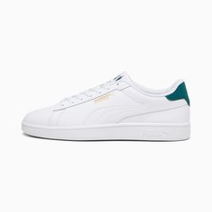 Кеды PUMA Smash 3.0 L Jr, размер 11 UK, белый/зеленый