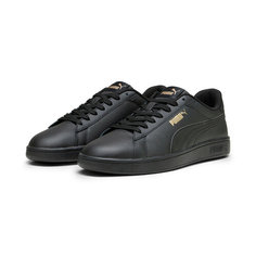 Кеды PUMA Smash 3.0 L Jr, размер 12 UK, черный/золотой