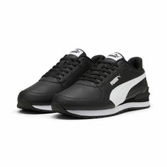 Кроссовки PUMA ST Runner v4 Leather, размер 11 UK, Puma Black-Puma White