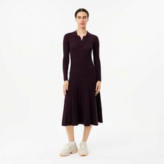 Платье LACOSTE Весна-лето 2025, размер T42, бордовый