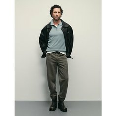 Джинсы зауженные Zarina Man tapered, размер XL (RU 52), темно-коричневый