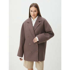 Пальто Maison David, размер S, серо-коричневый