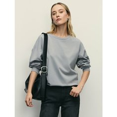 Свитшот Zarina, размер M (RU 46), , светло-серый меланж