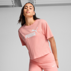 Футболка PUMA ESS Cropped No.1 Logo Tee, размер L, розовый
