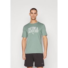 Футболка PUMA Class Graphic Tee, размер M, зеленый